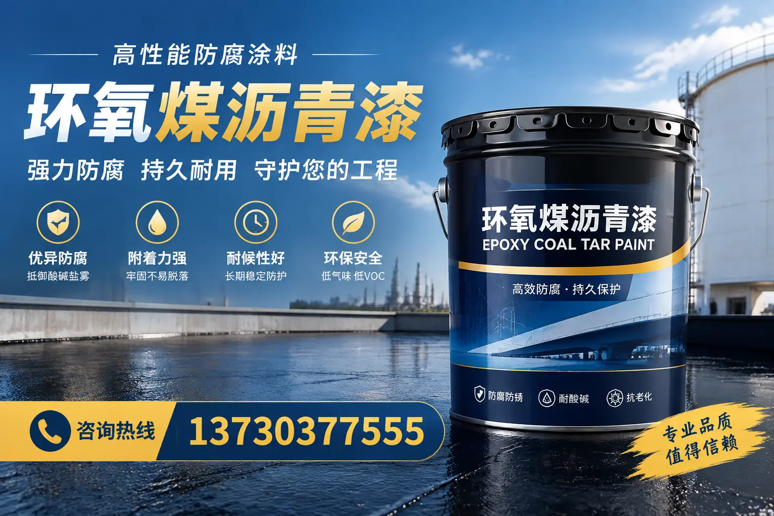 环氧煤沥青漆的耐久性分析，适合荆州的使用场景